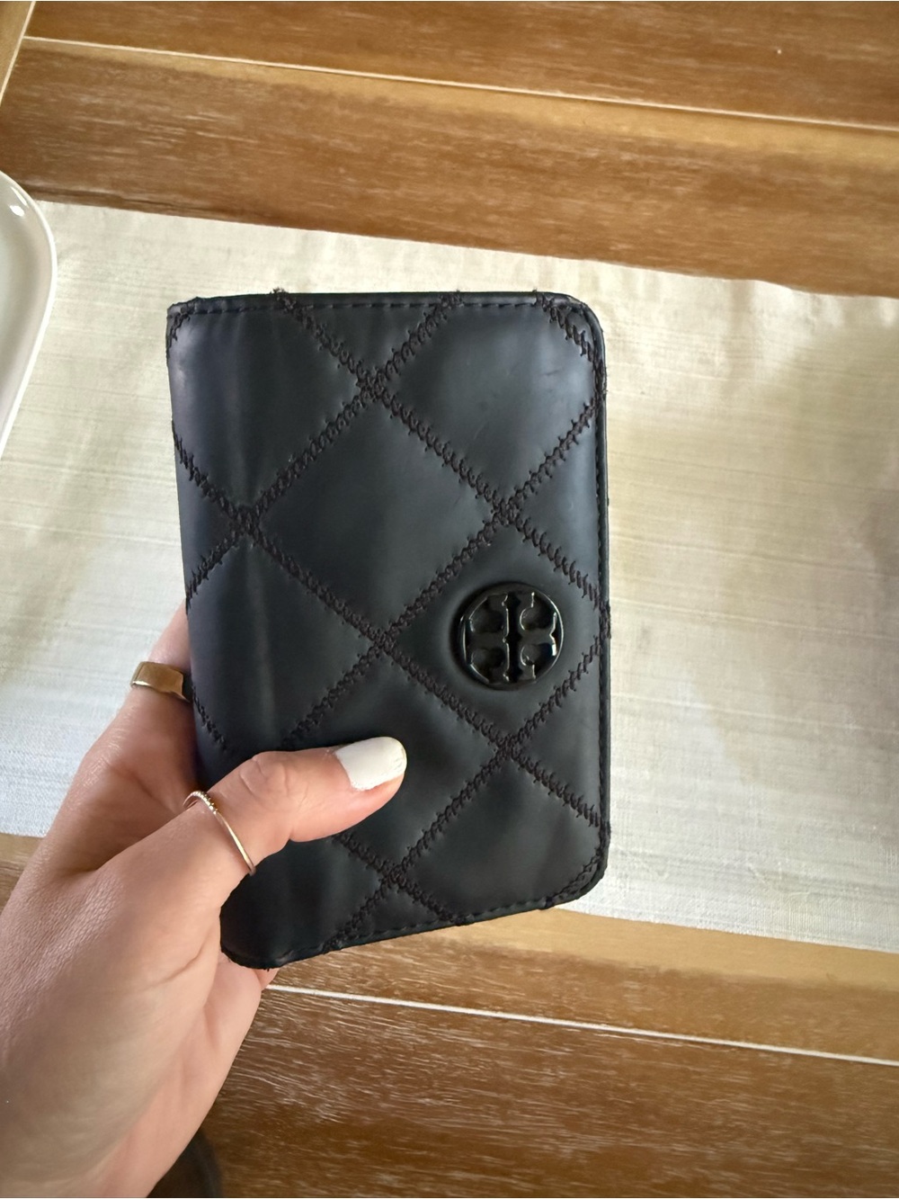 Tory Burch Quilted Leather Wallet - Willa Matte